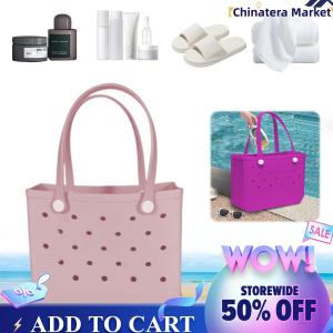 【Chinatera】Large Beach Bag Lightweight Waterproof Travel Bag Large Capacity Open Handbag Beach Storage Bag Summer Beach Bag