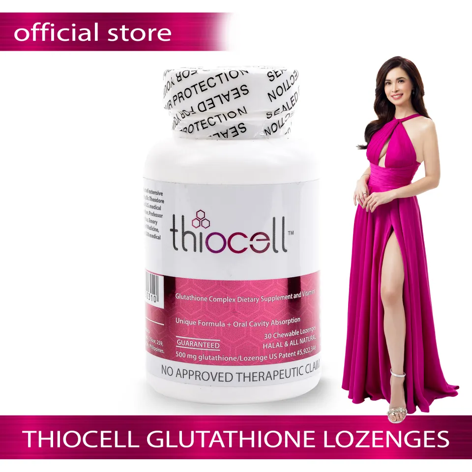 thiocell glutathione Thiocell Glutathione Lozenges Guaranteed 500 mg with Selenometathionine  Vitamin C Vitamin D Vitamin E and Grapeseed Extract