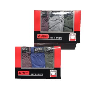 Grosir 6 Pcs Celana Dalam Laki Laki Agree Merah Art 8886 | CD Pria Dewasa Bahan Katun Murah