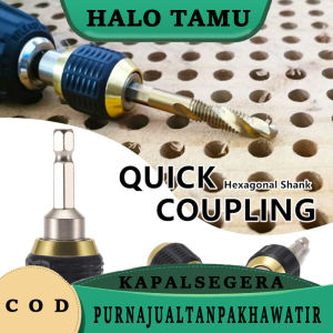 60 MM Kaki Hex Cepat Kopling Bor Obeng Impact Adaptor Driverpenggiling listrik Koneksi perubahan cepat pop-up