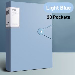 [SG Stock] A4 Document Folder | 20/40 Pages Ring Binder with Buckle | Multicolor File Holder | School Office Storage Sup