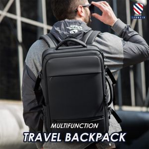 Lanwain Travel Backpack 9014 Tas Ransel Pria Expansion Waterproof Tahan Air