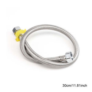 ONOJ 304 Stainless Steel Flexible Faucet Inlet Hose Water Supply Line Silver 30cm/60cm/80cm