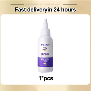 [Teeth whitening toothpaste] V34 purple toothpaste colour corrector Teeth whitening enzyme Remove yellow teeth tartar whiten teeth and remove bad breath