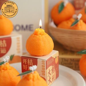 [CNY Deco] Mandarin Orange Shaped Scented Candles