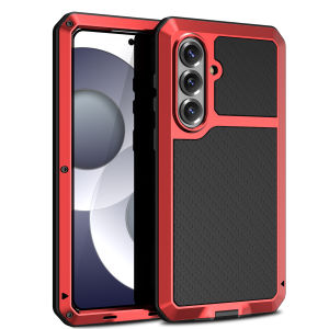 Tank Armor Metal Silicone Shockproof Case For Samsung S25 Edge S26 S24 S23 S22 S21 Plus S20 Ultra Heavy Duty Aluminum Hard Cover