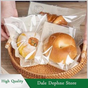 [Dale Dephne] 50pcs tự dính con dấu túi nhựa cho bánh bao bì Croissant bên handmade Biscuit cookies bánh mì và bánh đóng gói