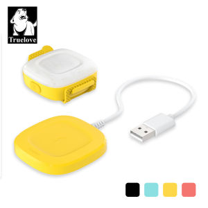 TRUELOVE Dog LED Lights USB Rechargeable Waterproof Dog Pet Tag for Night Walking Bright High Visibility Glow Attach to Collar Harness Leash Anti-lost