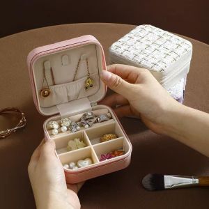 Mini Organizer Case Earrings Ring Pendant Accessories Storage Box Portable Travel Jewelry Box