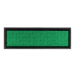 LED Mini Digital Name Message Tag Sign Programmable Scrolling Rechargeable Trade Show Business Screen