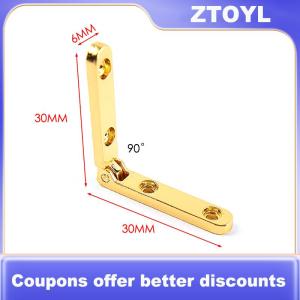 【ZTOYL】 2 cái 90 độ Bản lề cho hộp gỗ đồ trang sức trường hợp tủ đồ nội thất phần cứng