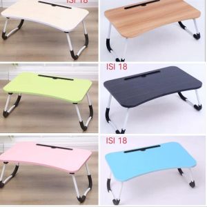 Meja Belajar Premium Polos/ Meja Laptop Serbaguna Polos Lipat 8TN