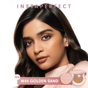 Instaperfect Skincover Air Cushion SPF 50++++ 11g - Make Up Cushion Foundation Blurring Semi Matte Finish (Real Skin Buildable Coverage Transferproof Non Comedogenic)- Bedak Foundation Wajah Tahan Lama