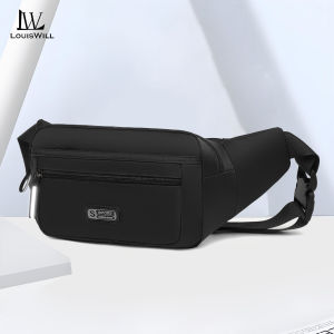 LouisWill Mens Chest Bag Fashion Waist Bag Sports Waist Belts Bag Cross Body Bag Lightweight Waterproof Fitness Bag Money Phone Waist Fanny Pack Jogging Belt Fanny Pack for Workouts Sports Outdoor