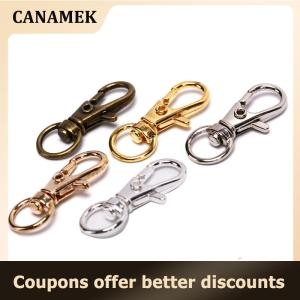 【 CANAMEK 】 10pc Swivel Clips Snap Lobster Clasp Hook Key Ring Hooks DIY Jewelry Findings