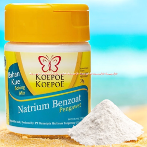 Koepoe Koepoe 33gr Natrium Benzoat Pengawet Makanan Bahan Kue Baking Mix Food Grade Kupu Kupu Koepoekoepoe