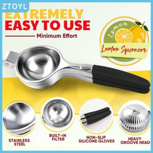 ZTOYL  Lemon Squeezer Extra Large Lemon Squeezer Juicer Stainless Steel Heavy Duty Manual Citrus Juicer Hand Press