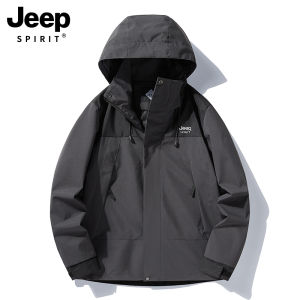 JEEP Brand Outdoor Wind-proof and Rain-proof Jackets for Spring and Autumn Travel Men and Women Couples Personality Color Matching Jackets Charging Single-coat Casual Jackets