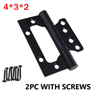 (2PCS/SET) 4X3X2.5mm Thick SUS-304D Stainless Steel Cabinet Door Hinge Butterfly Hinges Heavy Duty