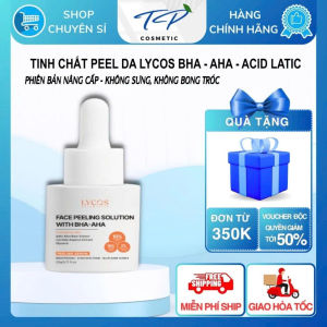 [Nâng Cấp] Lycos Face Peeling Solution – Peel Da 10% AHA + 2% BHA + 10% Lactic Acid. Peel da không bong không sưng đỏ giúp Sáng Da Giảm Thâm Se Khít Lỗ Chân Lông mở đường dẫn giúp da thẩm thấu mỹ phẩm tốt hơn
