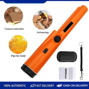 [COD] Metal detector IP67 waterproof high sensitivity LED precise positioning handheld metal detector 360 ° all-round detection of treasure hunting metal gold mine pointer vibration light alarm safety needle pointer GP pointer portable metal detector 12kH