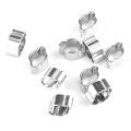 10 cái kẹp ống bánh vít có thể điều chỉnh mạ kẽm kẹp truyền động trục vít hai tai bằng thép không gỉ 5-23mm cho ống ống dẫn xăng Fule. 