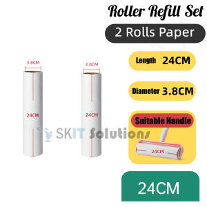 【SKIT SG】Adjustable Length Sticky Lint Roller Mop for Pet Hai Dust Furniture Cleaning Dust Hair Roller Stick Retractable Fur Cat Dog Pet Clothes Cleaning Sticking Paper Sticky Tearable Duster Remover Lints Catcher