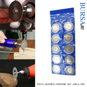 MATA GERINDA DIAMOND POTONG BATU BESI MINI CUTTING SET IS 12PC  16 - 30 MM
