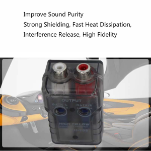 High to Low Level Line Output Impedance Converter RCA SUV Car Line Control Converter Speaker Output Signal Adapter