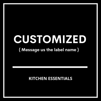 Minimalist Pantry Labels - High quality Color Black