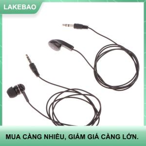 【LAKEBAO】 1PC tai nghe 3.5mm cắm duy nhất bên tai nghe Tai nghe Tai nghe kênh kép cho Máy Tính Xách Tay PC Tai nghe