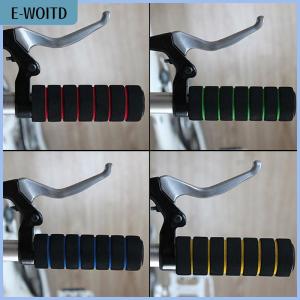 【E-WOITD】 2Pcs Bike Racing Bicycle Motorcycle Handle Bar Foam Sponge Grip Cover Nonslip