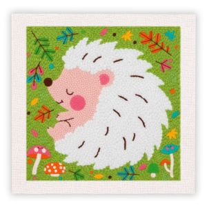 RUOPOTY Animal Punch Needle Picture Diy Kits Animal Embroidery Kits For Beginners Painting Decor Embroidery Kit