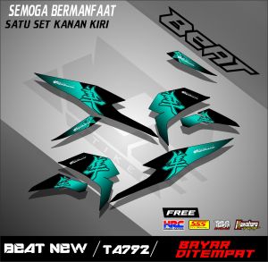 STRIPING VARIASI STIKER BEAT NEW 2020 (TA792) STICKER MOTOR RACING SEMI FULL VARIASI STIKER KEREN