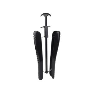 JIANZ Black Boots Stand Holder Wrinkle-resistant Plastic Boot Shoe Tree Stretcher Durable with Handle Long Shaper Supporter for Home