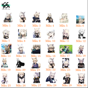 Ta muốn trở thành chúa tể bóng tối - Set 10/15/30 Sticker Zeta shadow garden/The Eminence in Shadow/Kage no Jitsuryokusha ni Naritakute chống nước chống xước