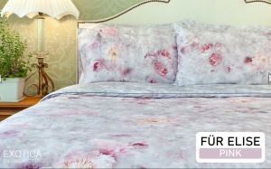 EXOTICA ปลอกผ้านวมถอดซักได้ / ผ้านวมเย็บติด ลาย Für Elise ขนาด 100นิ้ว x 90"นิ้ว (เหมาะสำหรับที่นอน 6 ฟุต หรือ 5 ฟุต) / ขนาด 70นิ้ว x 90"นิ้ว (เหมาะสำหรับที่นอน 3.5 ฟุต)