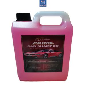Prestige PRIME Car Shampoo with Wax and Foam Booster 1L Super High Gloss Shine Easily Washes Off Dirt & Grime Boosts Foam for Maximum Cleaning Power Ideal for Cars Motorcycles & Vehicles Gentle on Surfaces Tough on Stains Premium Formula