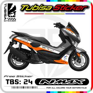 Stiker Decal Nmax Lama - Sticker Striping Variasi List Motor Nmax Lama/Old Motif Mandalika.TBS.24