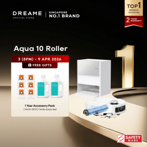 【GRAND LAUNCH】Dreame Aqua 10 Roller / Aqua 10 Ultra Roller Robot Vacuum | 8CM Climbing Robot | AquaRoll™ Mopping