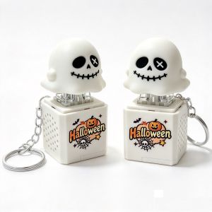 DỄ DÀNG🔥mới nâng cấp🔥Đèn Halloween lên âm thanh Keychain căng thẳng sốt ruột giải tỏa đồ chơi ma bí ngô dẫn Mặt dây chuyền cho trẻ em bên ủng hộ