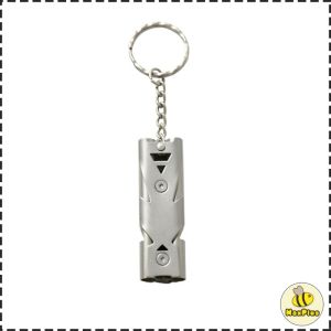 MaxPlus High-frequency Whistle Keychain Aluminum Alloy Outdoor Bird Parrot Training Whistle 1Pc
