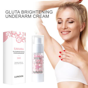 Sakura Gluta Underarm Whitening Cream Body Pearl Moisturizer Skin Brightening Reduce Dark Spots Lotion krim pemutih