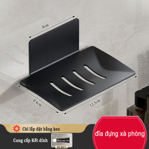 YissTiee Phòng tắm màu đen đặt giá treo khăn thanh treo quần áo móc lưu trữ giá đựng bàn chải đánh răng giá đựng bàn chải nhà vệ sinh hộp đựng khăn giấy giá máy sấy tóc không thấm nước và không rỉ sét khả năng chịu tải mạnh