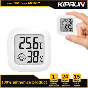[Ready stock] KIPRUN Digital LCD Thermometer Hygrometer Indoor Mini Temperature Sensor Humidity Meter Thermometer Room Hygrometer GaugeElectronic Monitor Smile Face