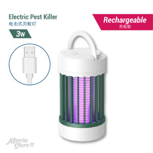 USB Rechargeable Portable Electric Shock Mosquito Insect Fly Killer Lamp Trap Light Lampu Perangkap Lalat Nyamuk