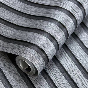 45CMx10M /Roll PVC Wood Striped Self-Adhesive Wallpaper Background Wall Desk Cabinet Furniture Renovation Waterproof Sticker