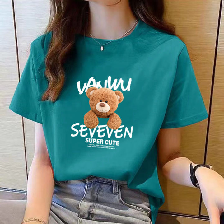 女装上衣时尚2023夏季新款韩版 t shirt for girls women short sleeve top summer new ...