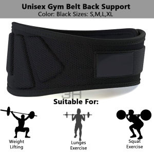 3H Tali Pinggang Gym Nylon | Gym Belt Back Support Untuk Sukan Angkat Berat Weightlifting Belt