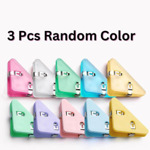 Klip Buku Tiga Segi Pelbagai Fungsi Penjuru Kertas Klip Fail Pelindung Buku Klip Sudut Anti Lipat Pelajar Pejabat 90 Degree Triangle Clip Right Angled Corner Book Clip Pins Tracks 多功能三角夹透明直角边角夹书夹子资料防卷边神器手账保护固定器书本书页纸张试卷收纳夹书角 A076
